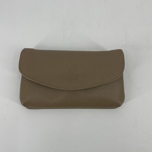 Tan Sac Strapless Small Purse "Tan" Faux Leather Sophisticated Elegant - Picture 1 of 16